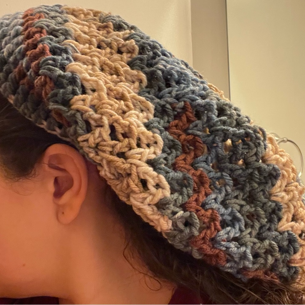 Multicolor Crochet Slouch Hat